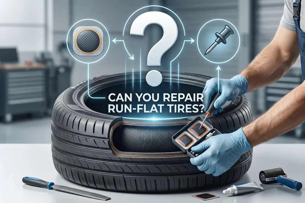 Can You Repair, Patch, or Plug a Run Flat Tire