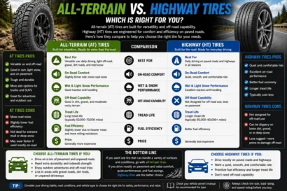 All-terrain vs. highway tires comparison
