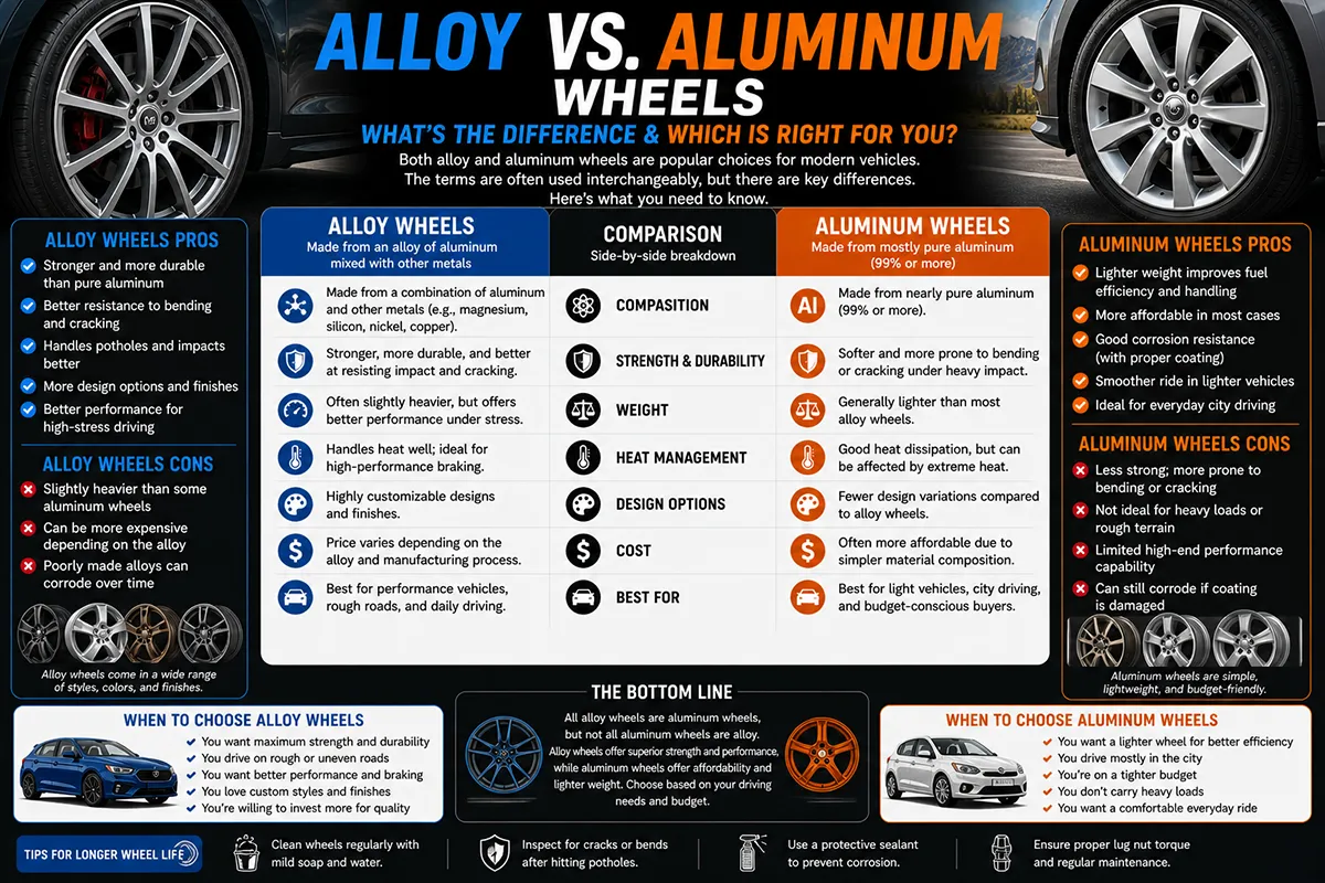 Alloy vs Aluminum Wheels Comparison Guide