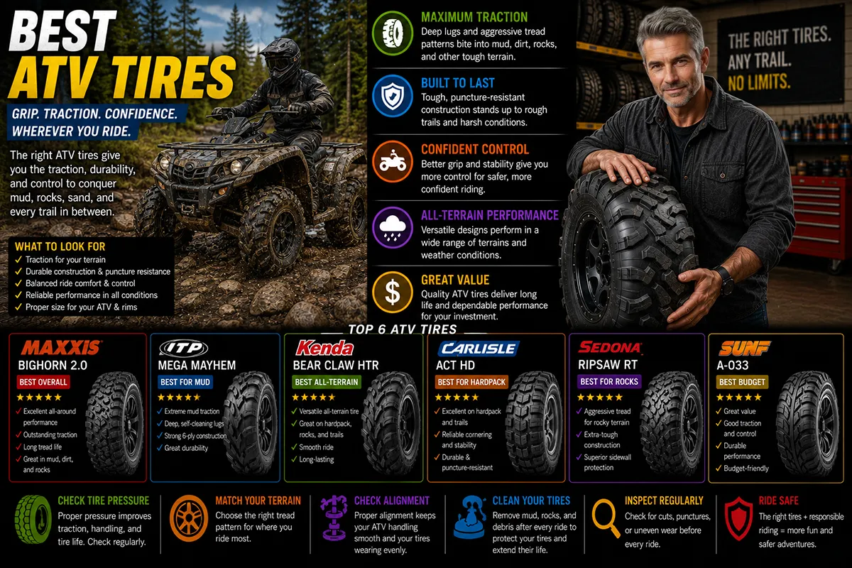 10 Best ATV Tires I Tested for Every Terrain and Budget