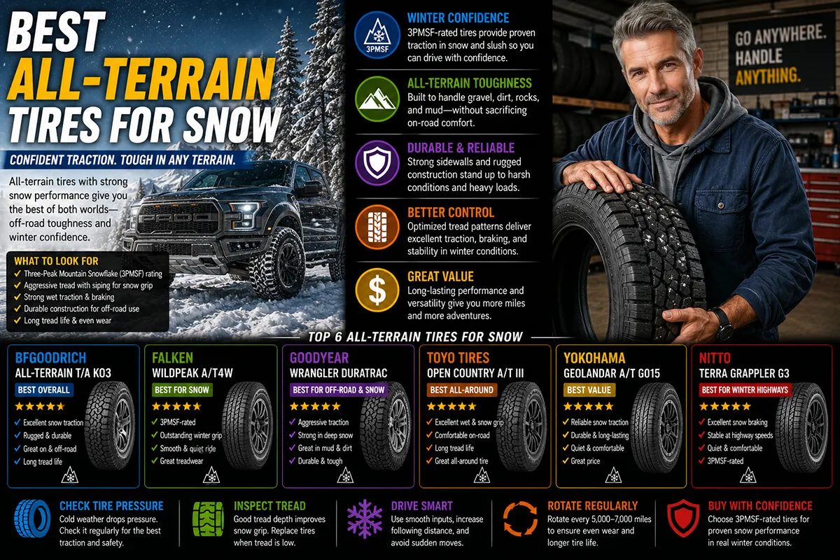 Best All Terrain Tires for Snow That Actually Grip in Winter
