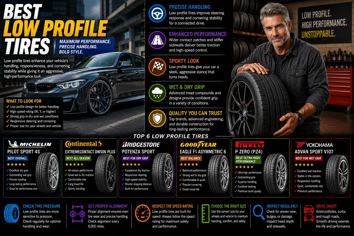 10 Best Low Profile Tires I Tested for Style and Performance