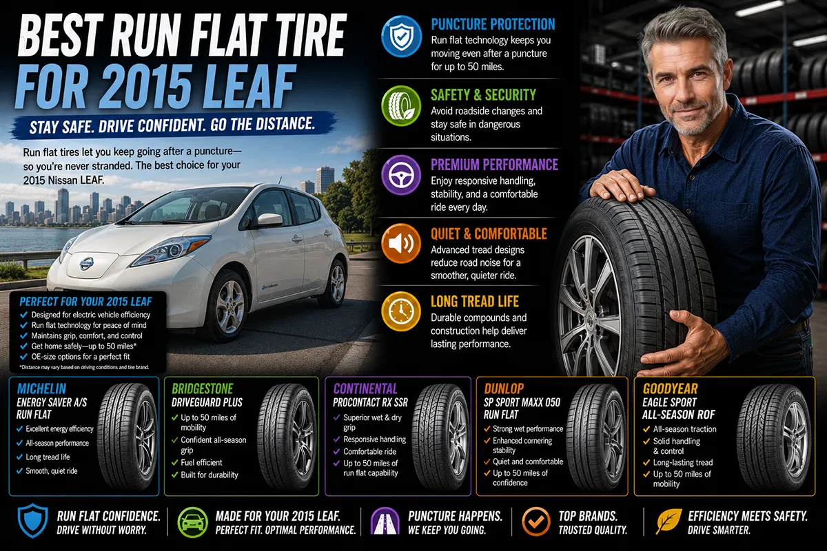 Best Run Flat Tires for 2015 Nissan Leaf That Actually Work