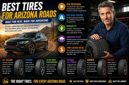 Best Tires for Arizona Roads That Handle Brutal Heat and Dust