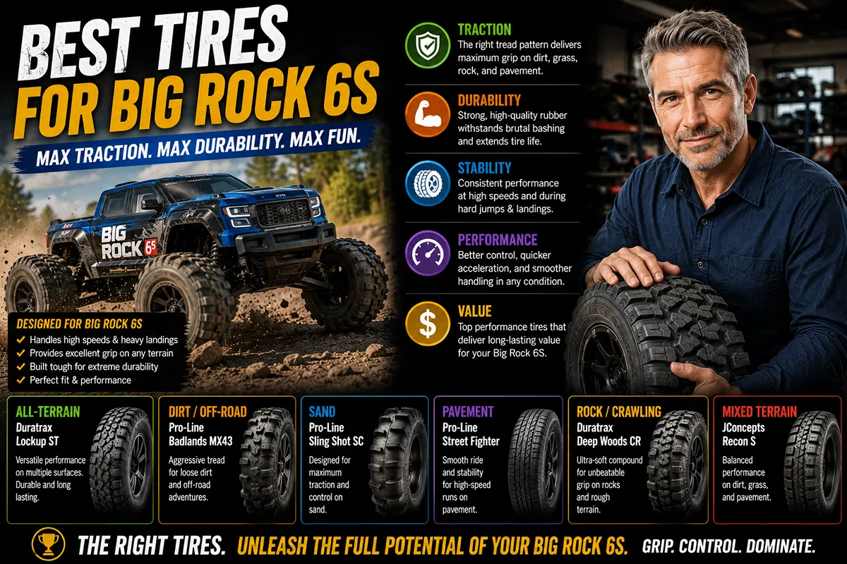 Best Tires for Big Rock 6S That Actually Handle the Abuse