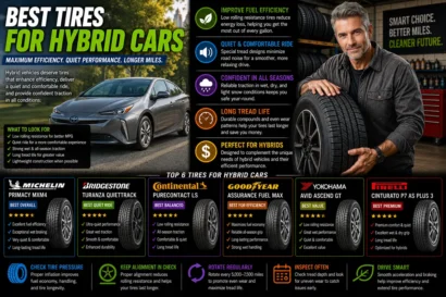 10 Best Tires for Hybrid Cars That Save Fuel and Grip Hard