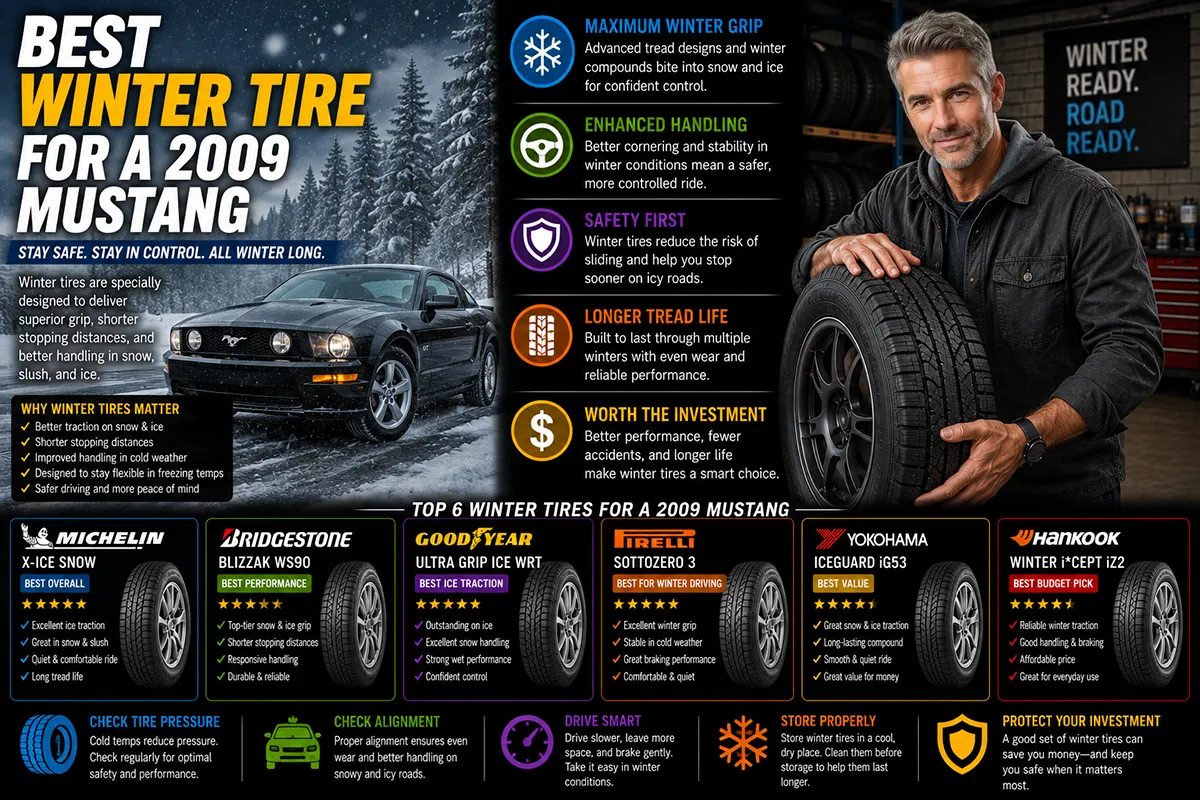 10 Best Winter Tires for a 2009 Mustang Tested in Real Snow
