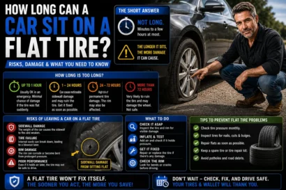How Long Can a Car Sit on a Flat Tire