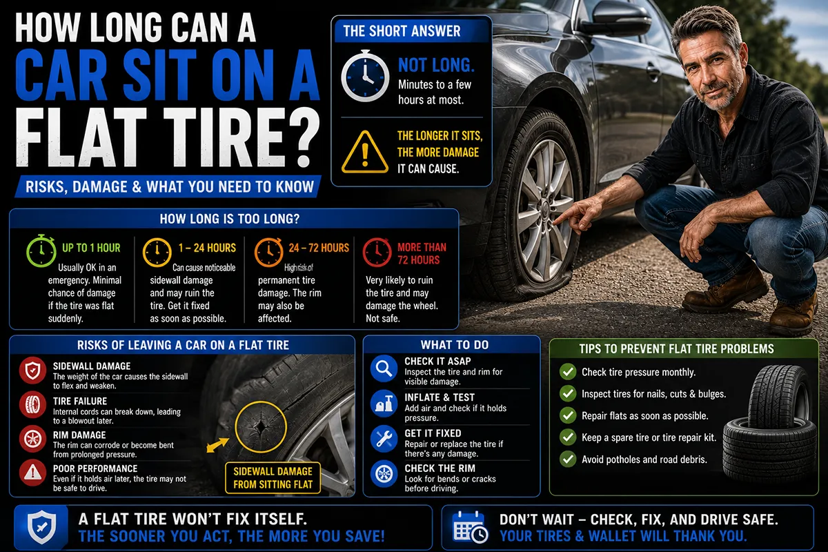 How Long Can a Car Sit on a Flat Tire