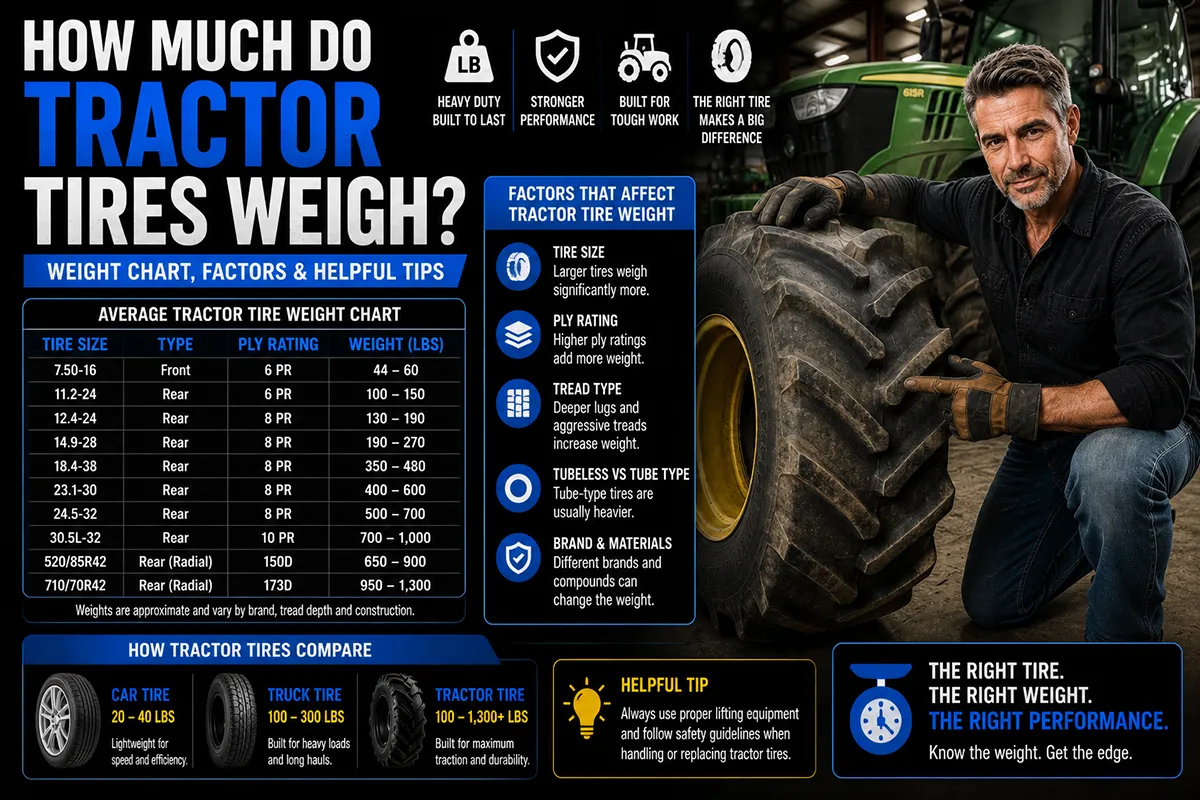 How Much Do Tractor Tires Weigh