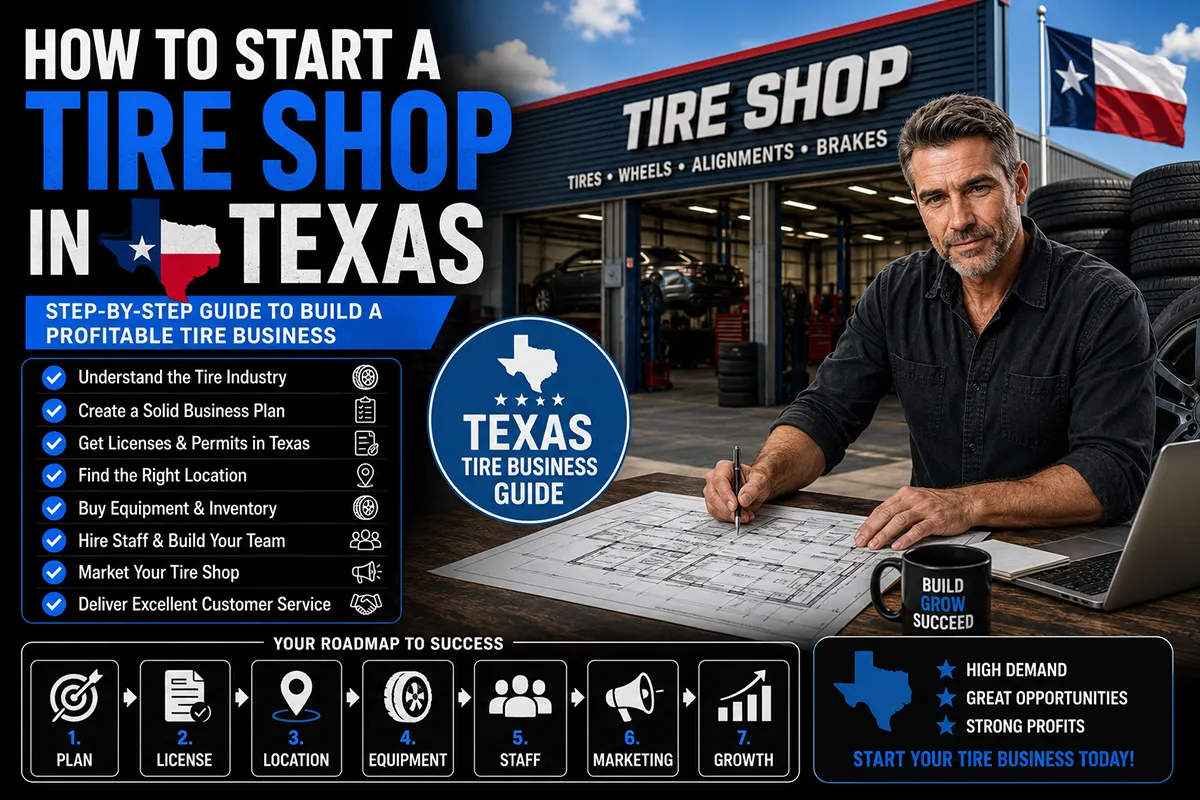 How to Start a Tire Shop in Texas