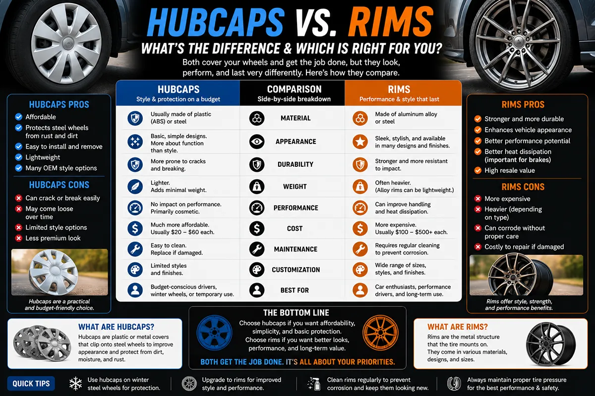Hubcaps vs Rims