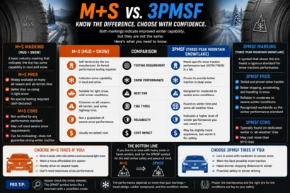 M+S vs 3PMSF Tires