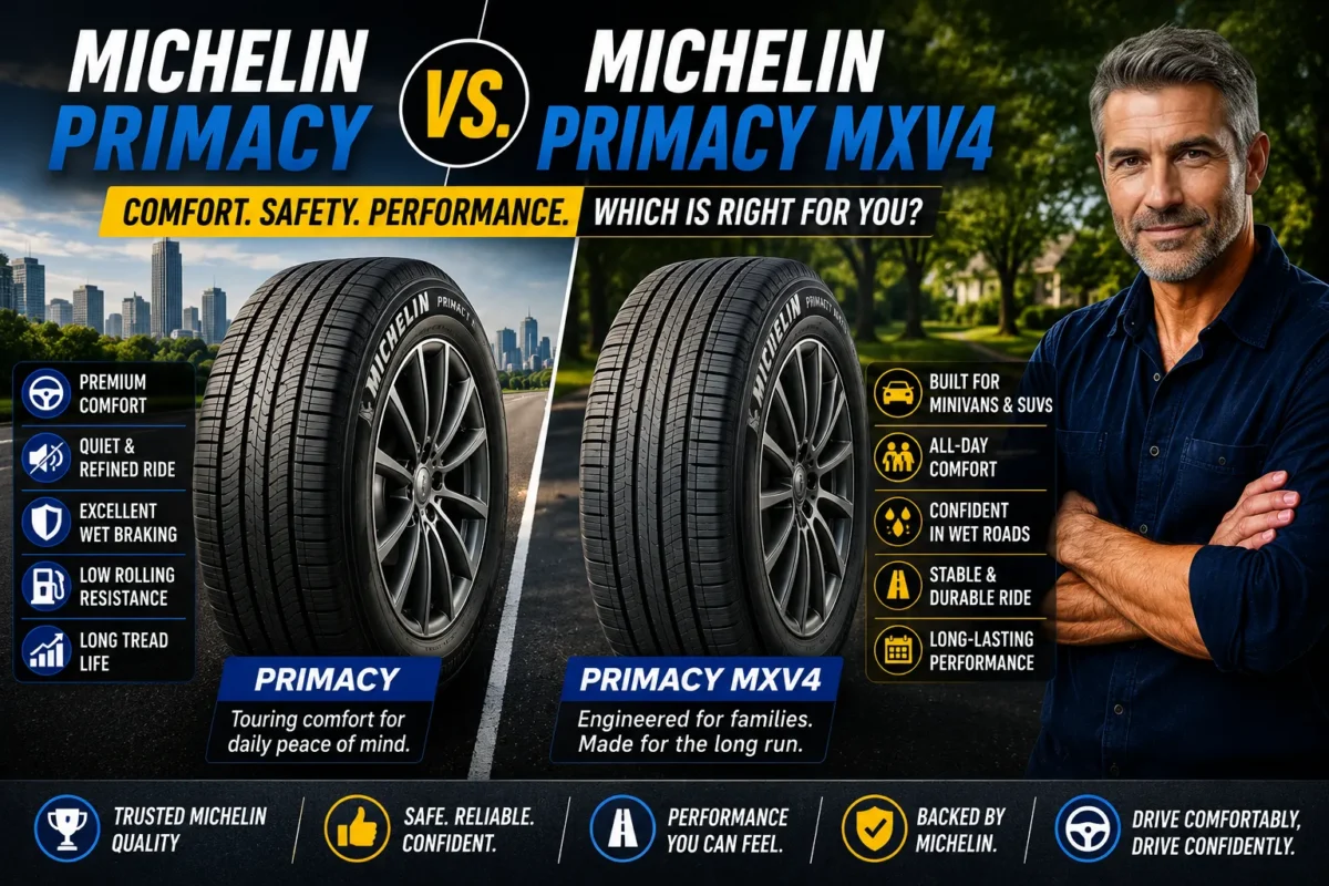 Michelin Primacy vs Primacy MXV4