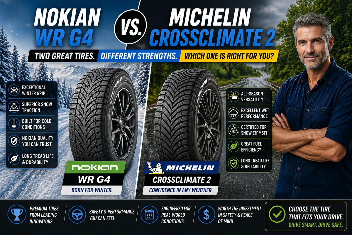 Nokian WR G4 vs Michelin CrossClimate 2