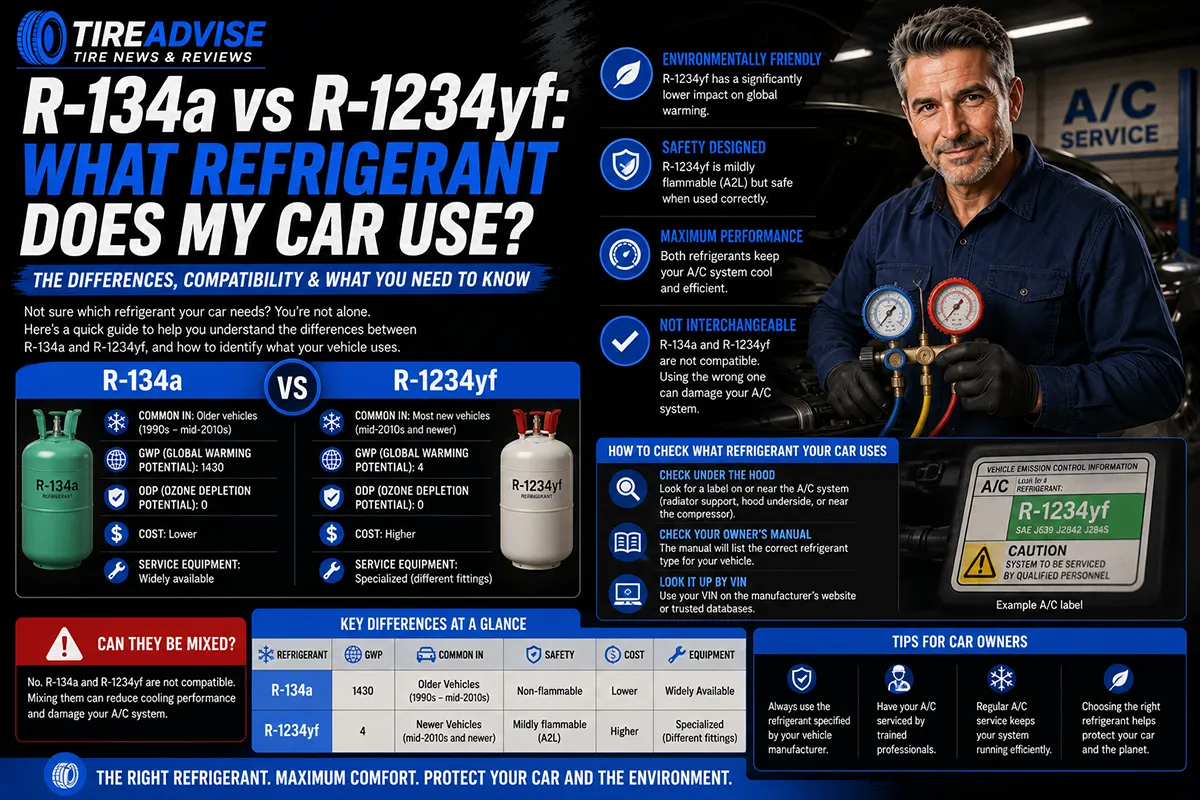 R-134a vs R-1234yf