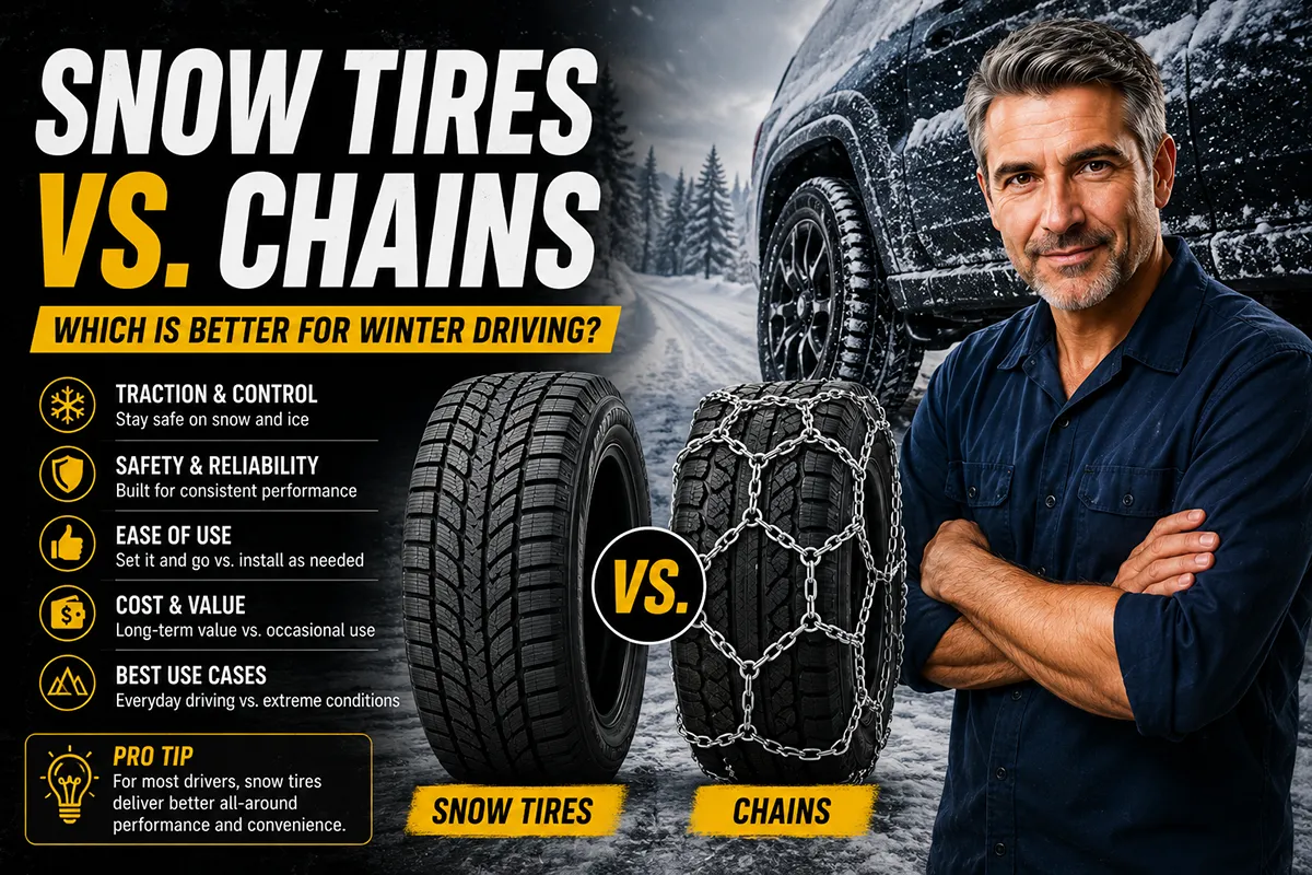 Snow Tires vs Chains
