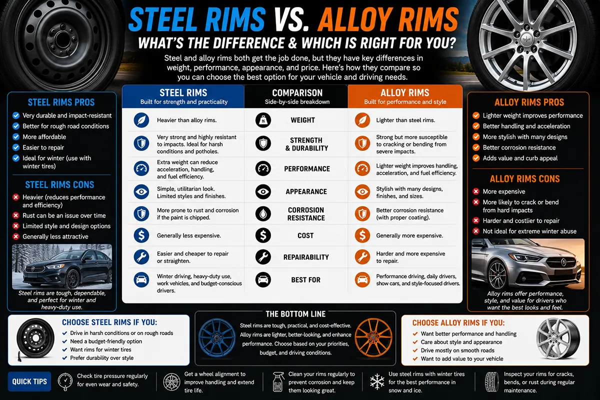 Steel vs Alloy Rims