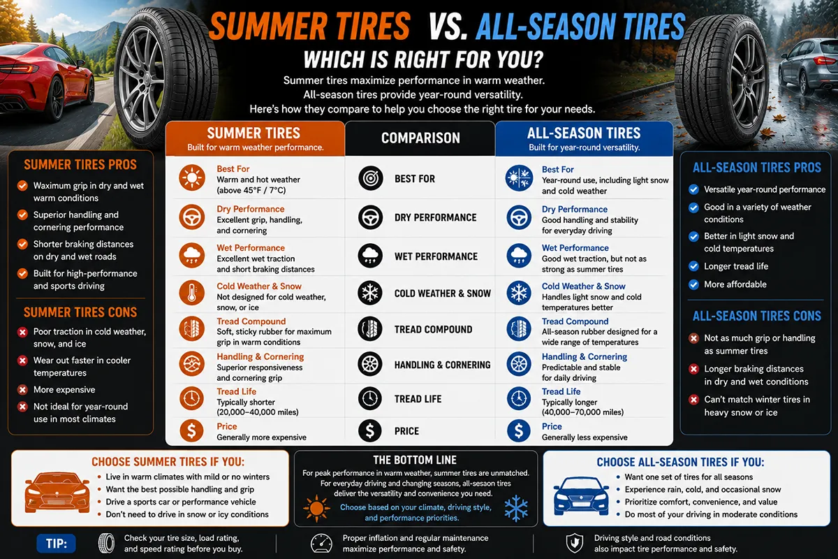 Summer Tires vs All Season Tires